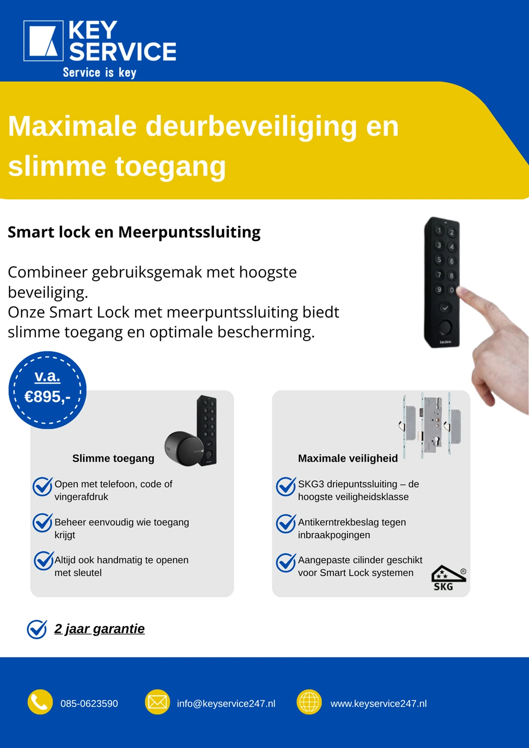 Smart lock en meerpuntssluiting